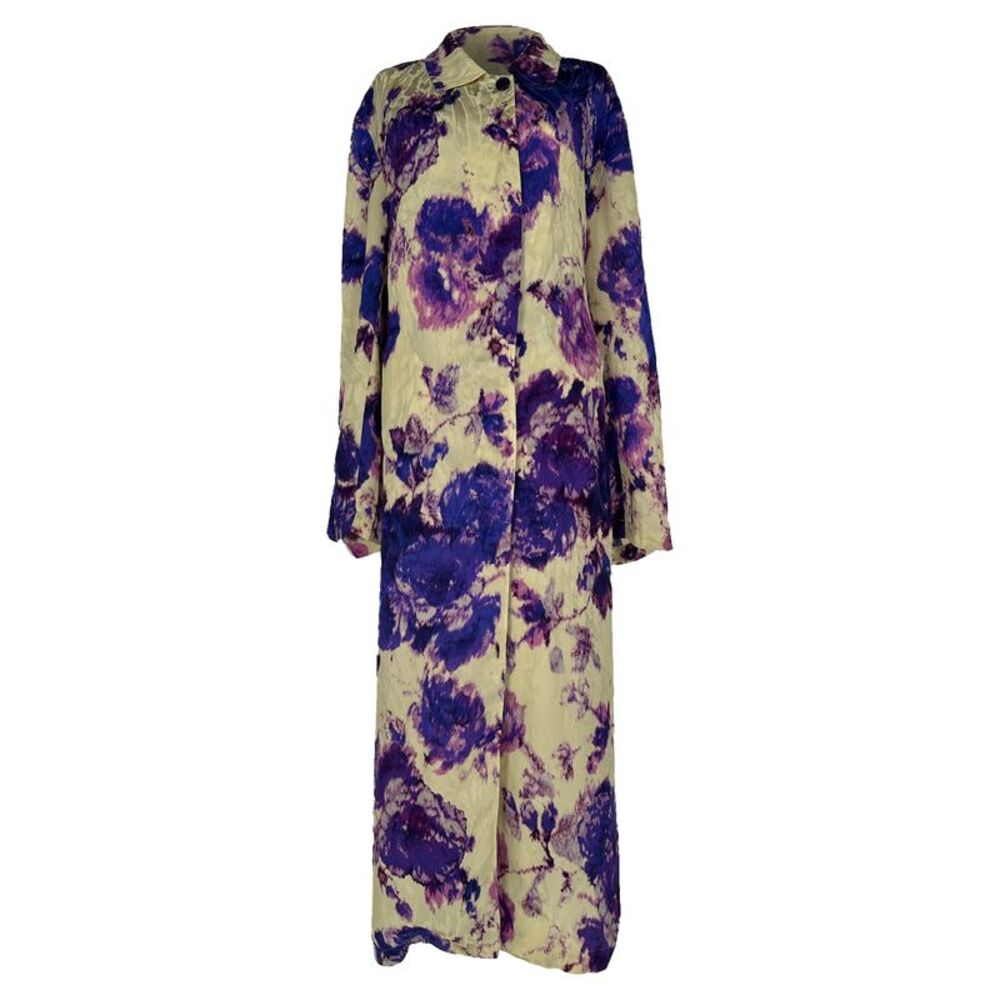 Dries Van Noten Floral Maxi Dress in Multicolor Viscose